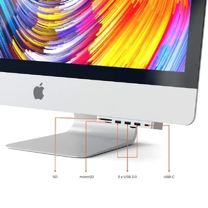 Хаб Satechi Aluminum Type-C Clamp Hub Pro для iMac - Фото 4