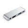 Хаб Satechi Aluminum Type-C Mobile Pro Hub Silver для iPad Pro 11" | 12.9" | Air 4 | mini 6 ST-TCMPHS - Фото 1