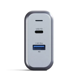Быстрое зарядное устройство (сетевой адаптер) Satechi Dual-Port Wall Charger 30W - Фото 3