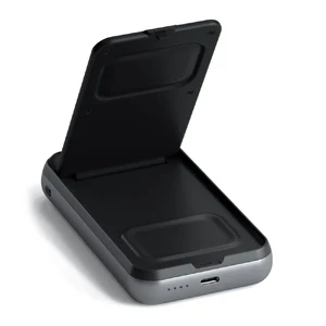 Повербанк с беспроводной зарядкой Satechi Duo Wireless Charger Power Stand 10 000mAh - Фото 3