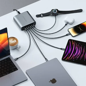 Зарядное устройство Satechi USB-C 6-Port PD GaN Charger 200W - Фото 5
