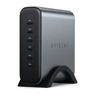 Зарядний пристрій Satechi USB-C 6-Port PD GaN Charger 200W