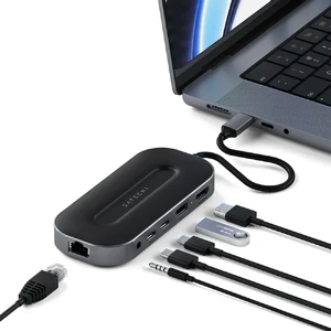 Багатопортовий хаб (адаптер) Satechi Multiport USB-4 Ethernet W2.5G для MacBook | iMac | iPad - Фото 4