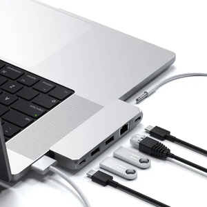 Хаб (адаптер) USB-C Satechi Pro Hub Mini Silver для MacBook Pro (2021) - Фото 2