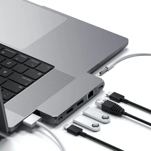 Хаб (адаптер) USB-C Satechi Pro Hub Mini Space Gray для MacBook Pro (2021) - Фото 2