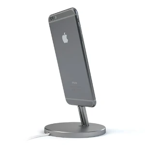Док-станция Satechi Aluminum Lightning Charging Stand Space Gray для iPhone | iPod - Фото 2