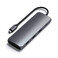 Хаб (адаптер) USB-C Satechi Hybrid Multiport із кишенею для SSD Space Gray для MacBook | iPad ST-UCHSEM - Фото 1
