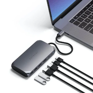 Хаб Satechi USB-C Multimedia Adapter M1 Space Gray для MacBook | iPad - Фото 4