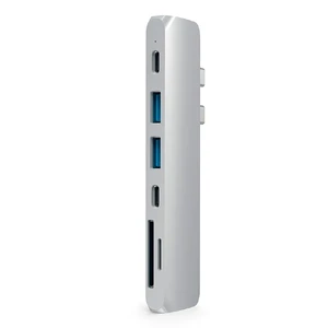 Алюмінієвий USB-хаб Satechi USB-C Pro Hub Silver ST-CMBPS - Фото 1
