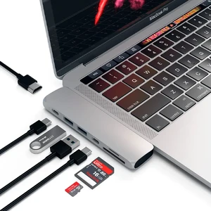 Алюмінієвий USB-хаб Satechi USB-C Pro Hub Silver - Фото 4