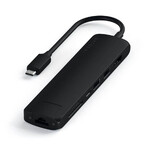 Хаб Satechi USB-C Slim Multi-Port Erhernet Adapter 4K Black для iPad | MacBook