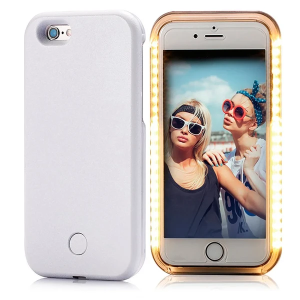 Селфі-чохол з підсвічуванням iLoungeMax Selfie White для iPhone SE 3 | SE 2 | 8 | 7 | 6s | 6 у Рівному