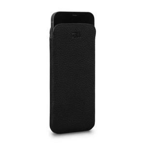 Черный кожаный чехол-карман Sena UltraSlim Black для iPhone 12 Pro Max - Фото 2