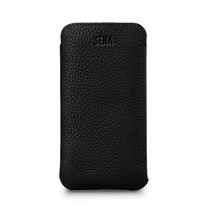 Чорний шкіряний чохол-кишеня Sena UltraSlim Black для iPhone 12 | 12 Pro