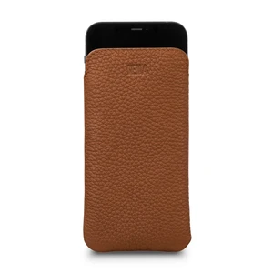 Кожаный чехол-карман Sena UltraSlim Tan для iPhone 12 | 12 Pro - Фото 2