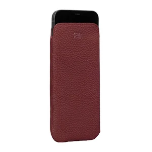 Шкіряний чохол-кишеня Sena Ultraslim Wallet Bordo для iPhone 13 Pro Max - Фото 2