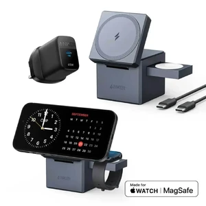 Док-станція Anker 3-in-1 Cube with MagSafe для iPhone | Apple Watch | AirPods 15 W - Фото 2
