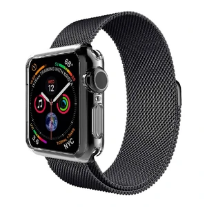 Тонкий прозорий TPU чохол oneLounge SilicolDots для Apple Watch SE 2 | SE | 6 | 5 | 4 40mm - Фото 2