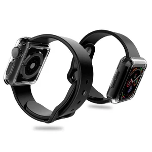 Тонкий прозорий TPU чохол oneLounge SilicolDots для Apple Watch SE 2 | SE | 6 | 5 | 4 40mm - Фото 3