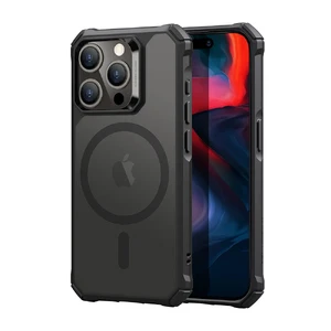 Силіконовий чохол з MagSafe ESR Air Armor HaloLock Frosted Black для iPhone 15 Pro Max 4894240178256 - Фото 1