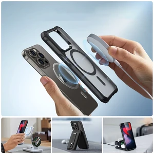 Силиконовый чехол с MagSafe ESR Air Armor HaloLock Frosted Black для iPhone 15 - Фото 7