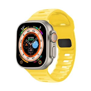 Силіконовий ремінець Apple Watch Ultra 49mm | 45mm | 44mm | 42mm | iLoungeMax Nomad Sport Band Yellow  - Фото 1