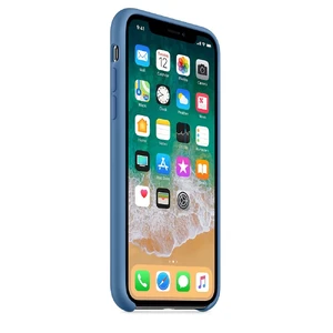 Силіконовий чохол Apple Silicone Case Denim Blue (MRG22) для iPhone X - Фото 4