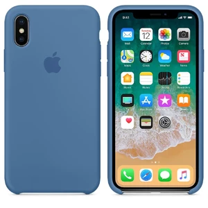 Силіконовий чохол Apple Silicone Case Denim Blue (MRG22) для iPhone X - Фото 3