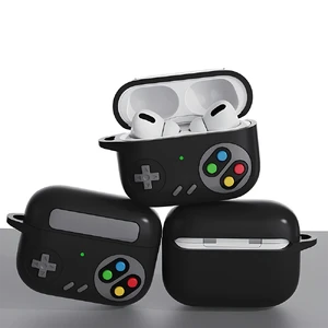 Силиконовый чехол для AirPods Pro 2 | Pro с кольцом | iLoungeMax 3D Game Console Sky Blue - Фото 5