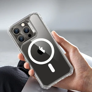 Силиконовый чехол с MagSafe ESR Air Armor HaloLock Clear для iPhone 15 - Фото 9