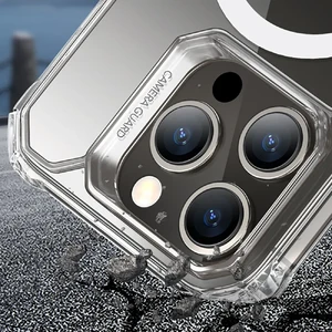 Силиконовый чехол с MagSafe ESR Air Armor HaloLock Clear для iPhone 15 Plus - Фото 9