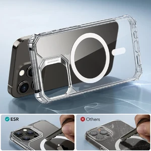 Силиконовый чехол с MagSafe ESR Air Armor HaloLock Clear для iPhone 15 - Фото 4