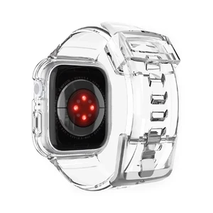 Силіконовий чохол-ремінець Spigen Liquid Crystal Pro Clear для Apple Watch 45mm - Фото 3