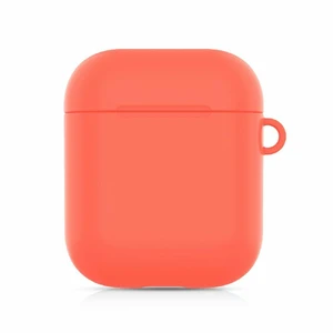 Силиконовый чехол с карабином iLoungeMax TPU Case Papaya для AirPods 2 | 1 - Фото 2