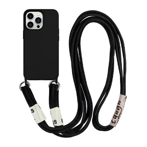 Силиконовый чехол с ремешком iLoungeMax Crossbody Case Black для iPhone 11 - Фото 2