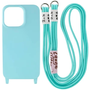 Силіконовий чохол з ремінцем iLoungeMax Crossbody Case Blue для iPhone 11  - Фото 1