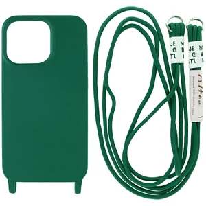 Силіконовий чохол з ремінцем iLoungeMax Crossbody Case Green для iPhone 11  - Фото 1