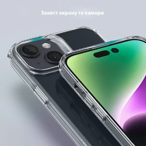 Скляний чохол ESR Ice Shield Series 9H Tempered Glass Back Cover Clear для iPhone 15 Plus - Фото 6