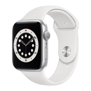 б/в Смарт-годинник Apple Watch Series 6 44mm Silver Aluminium Case with Sport Band (M00D3) M00D3 - Фото 1