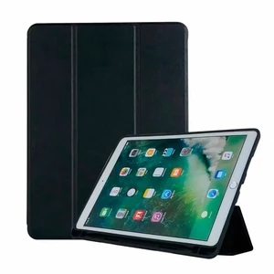 Чехол с держателем для стилуса iLoungeMax Protective Smart Cover Black для iPad 9.7" (2017 | 2018) - Фото 2