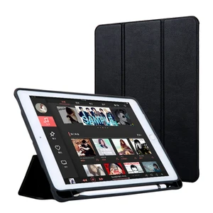 Чехол с держателем для стилуса iLoungeMax Protective Smart Cover Black для iPad 9.7" (2017 | 2018)