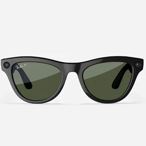 Умные очки Ray-Ban Meta Skyler, Shiny Black / G-15 Green - Фото 3