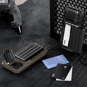 Протиударний чохол-гаманець VRS Design Case Damda Glide Ultimate Black для iPhone 15 Plus - Фото 8