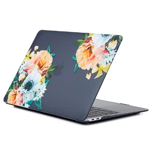 Пластиковый чехол iLoungeMax Soft Touch Big Flowers для MacBook Air 13" (M1 | 2020 | 2019 | 2018)  - Фото 1