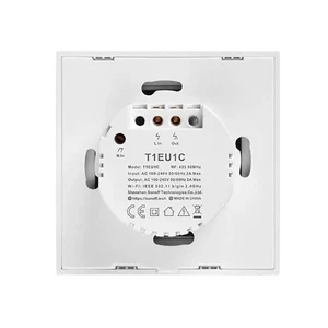 Умный сенсорный выключатель HomeKit Sonoff TX T0EU1C (1 канал) - Фото 2