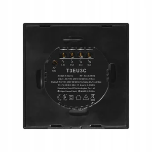 Черный умный выключатель HomeKit Sonoff TX T3EU3C (3 канала) - Фото 2