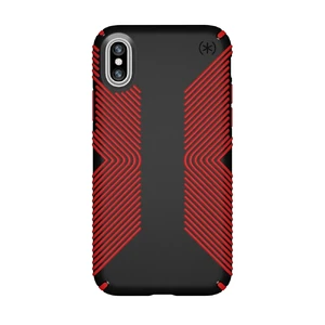 Защитный чехол Speck Presidio Grip Black | Dark Poppy Red для iPhone X | XS - Фото 2