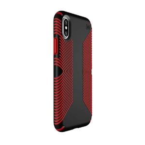 Защитный чехол Speck Presidio Grip Black | Dark Poppy Red для iPhone X | XS  - Фото 1