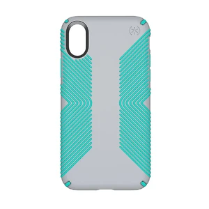 Защитный чехол Speck Presidio Grip Dolphin Grey | Aloe Green для iPhone X | XS - Фото 2