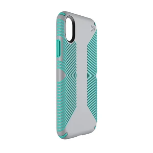 Защитный чехол Speck Presidio Grip Dolphin Grey | Aloe Green для iPhone X | XS  - Фото 1